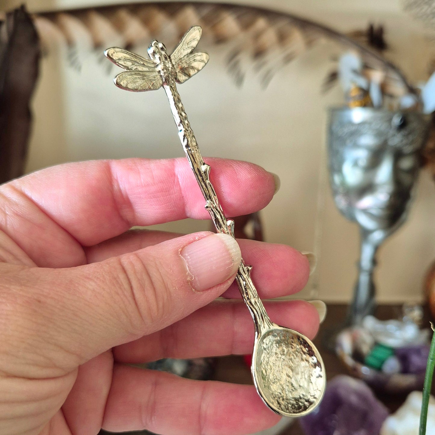 Metal Dragonfly Spoon