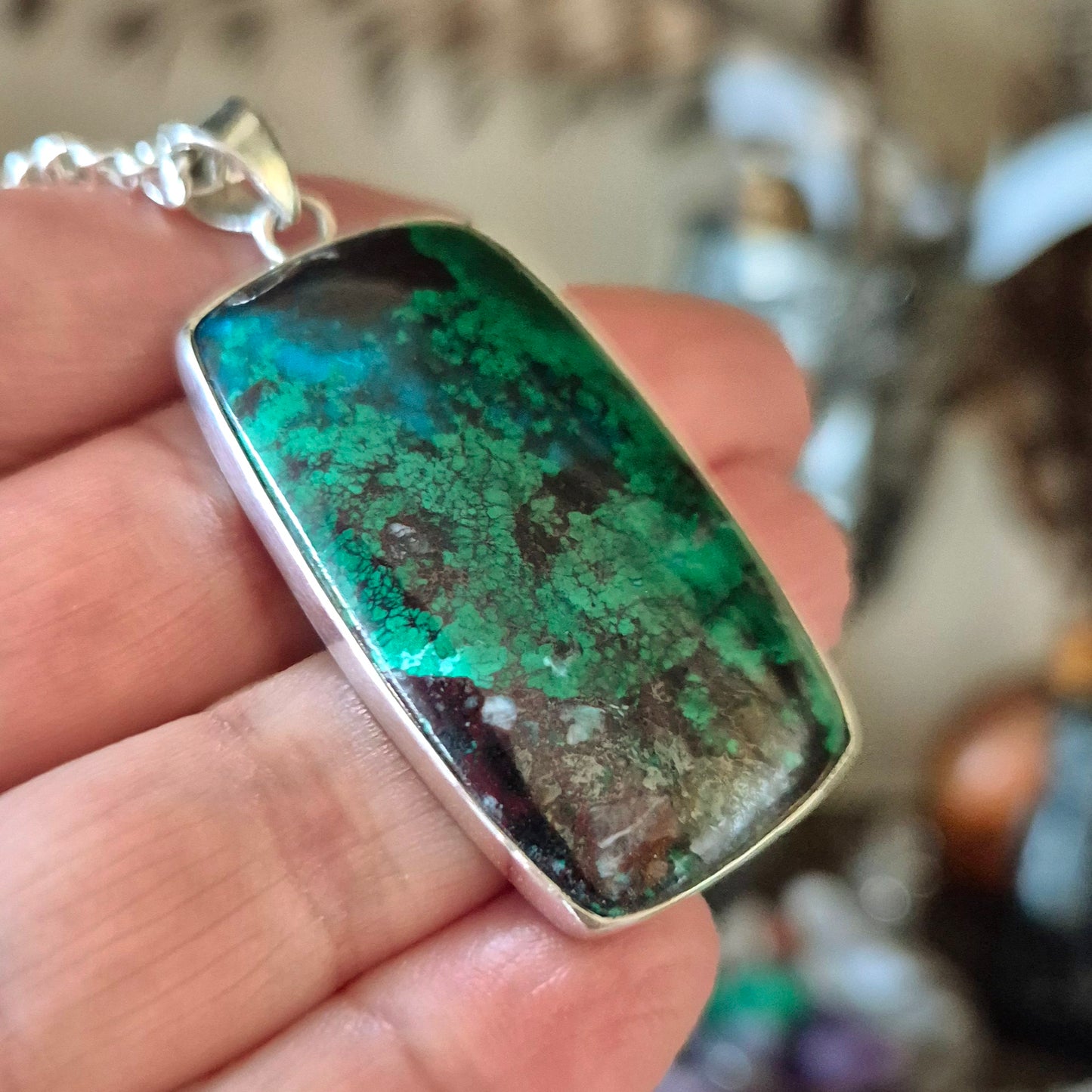 Azurite Malachite Pendant