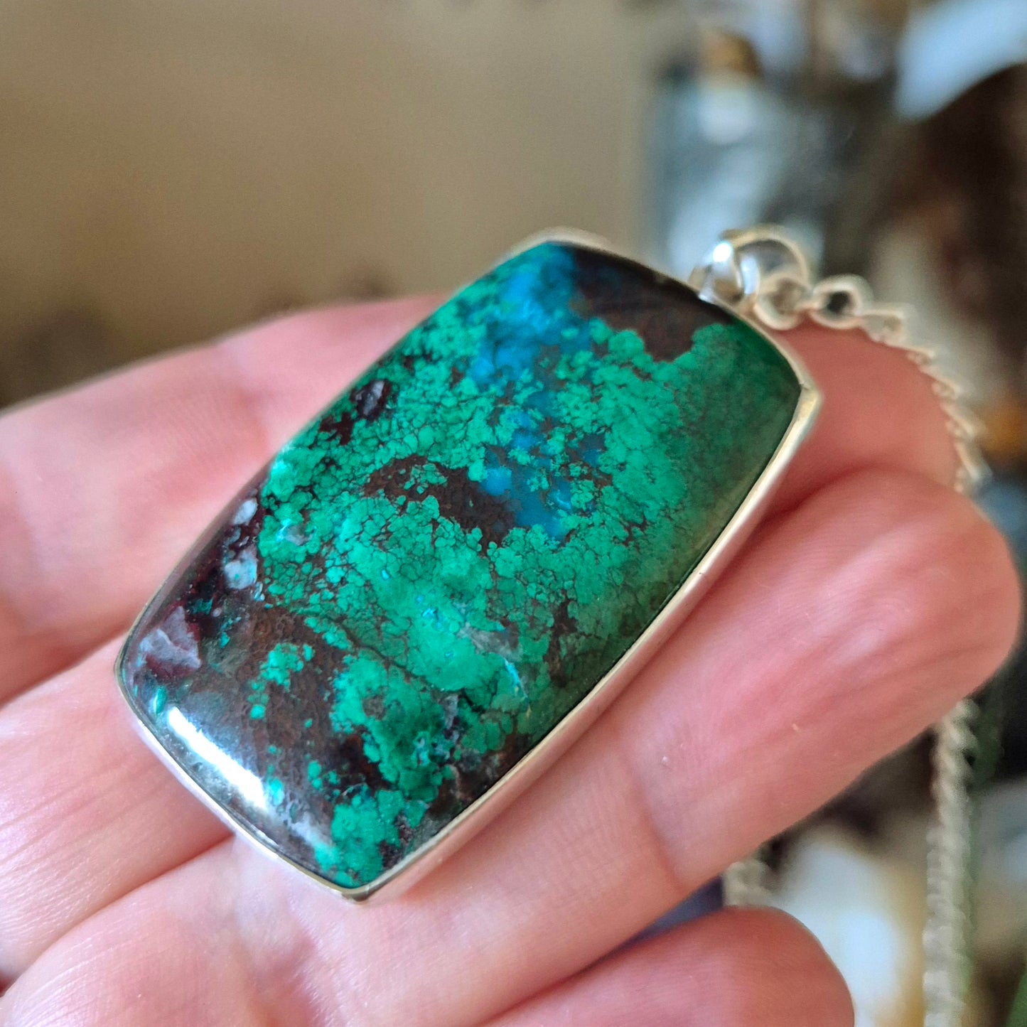 Azurite Malachite Pendant