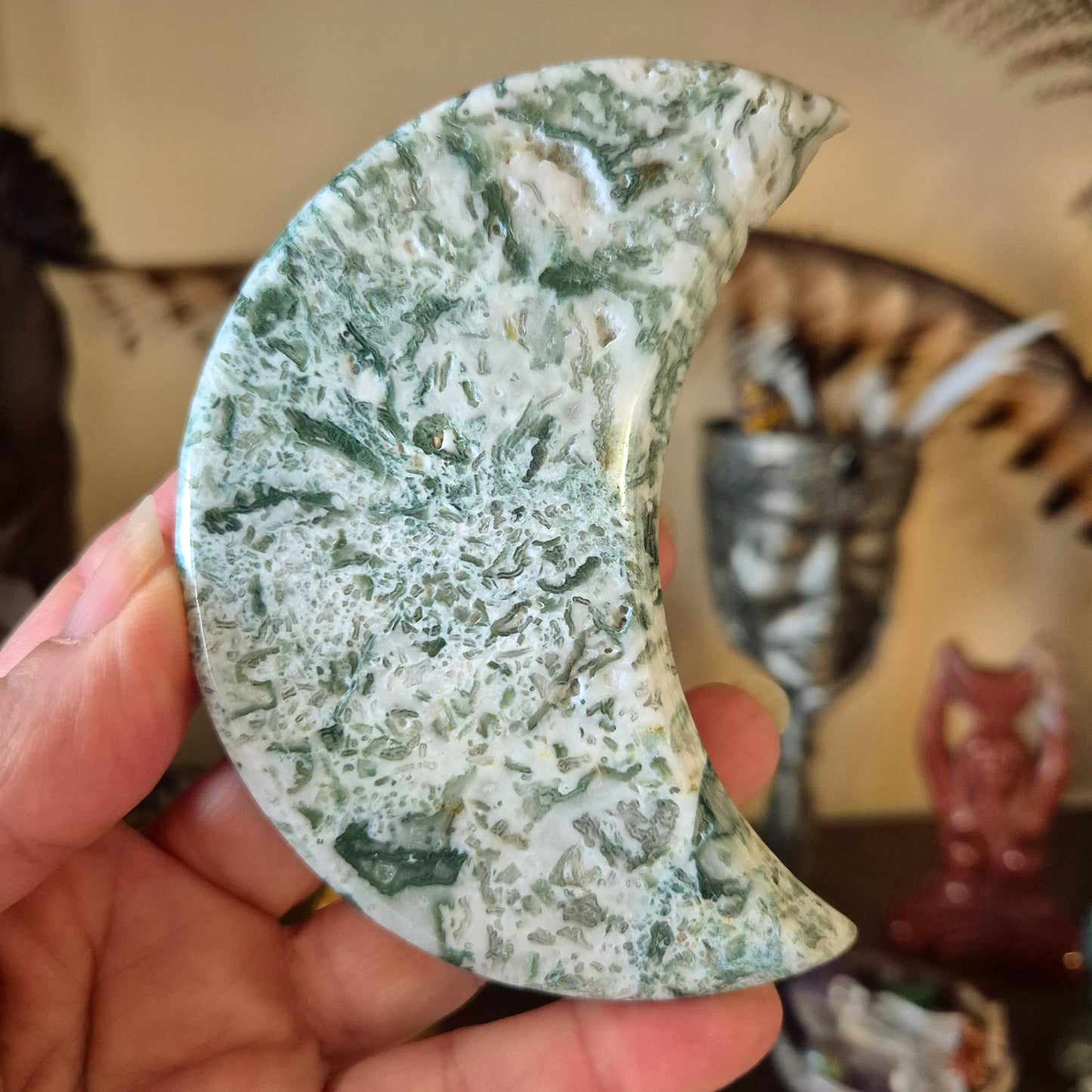 Moss Agate Moons