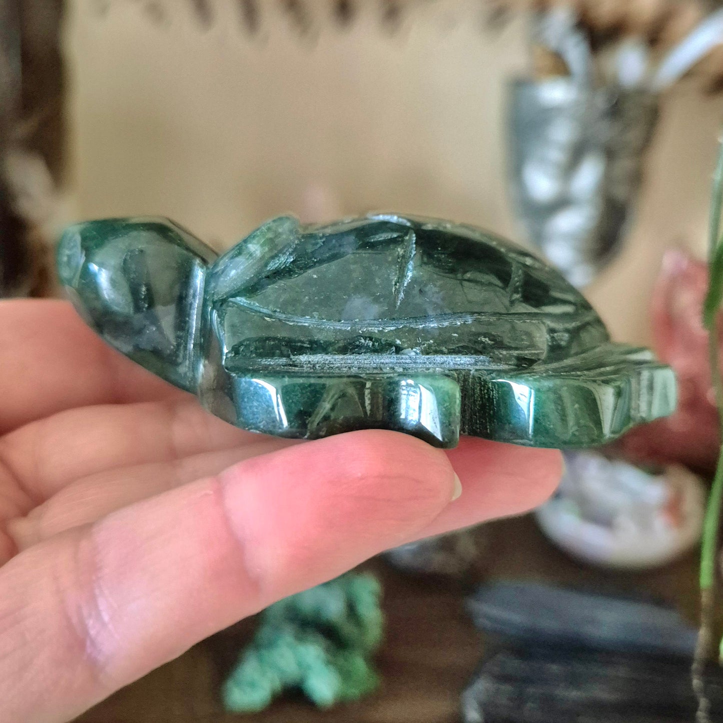Moss Agate Turtle