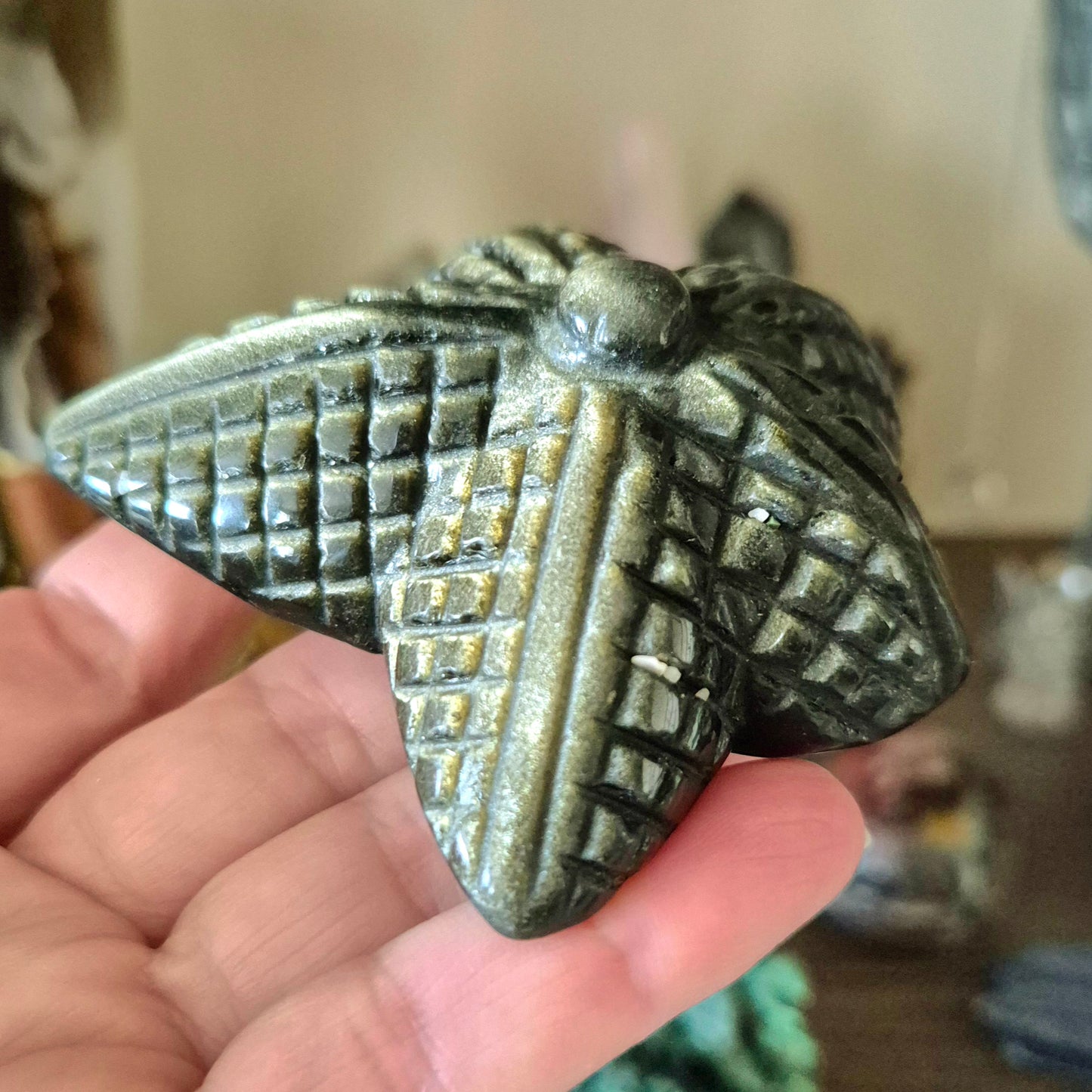 Gold Sheen Obsidian Starfish