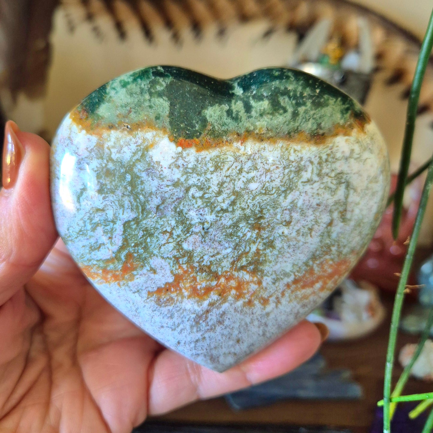 Ocean Jasper Hearts - Large