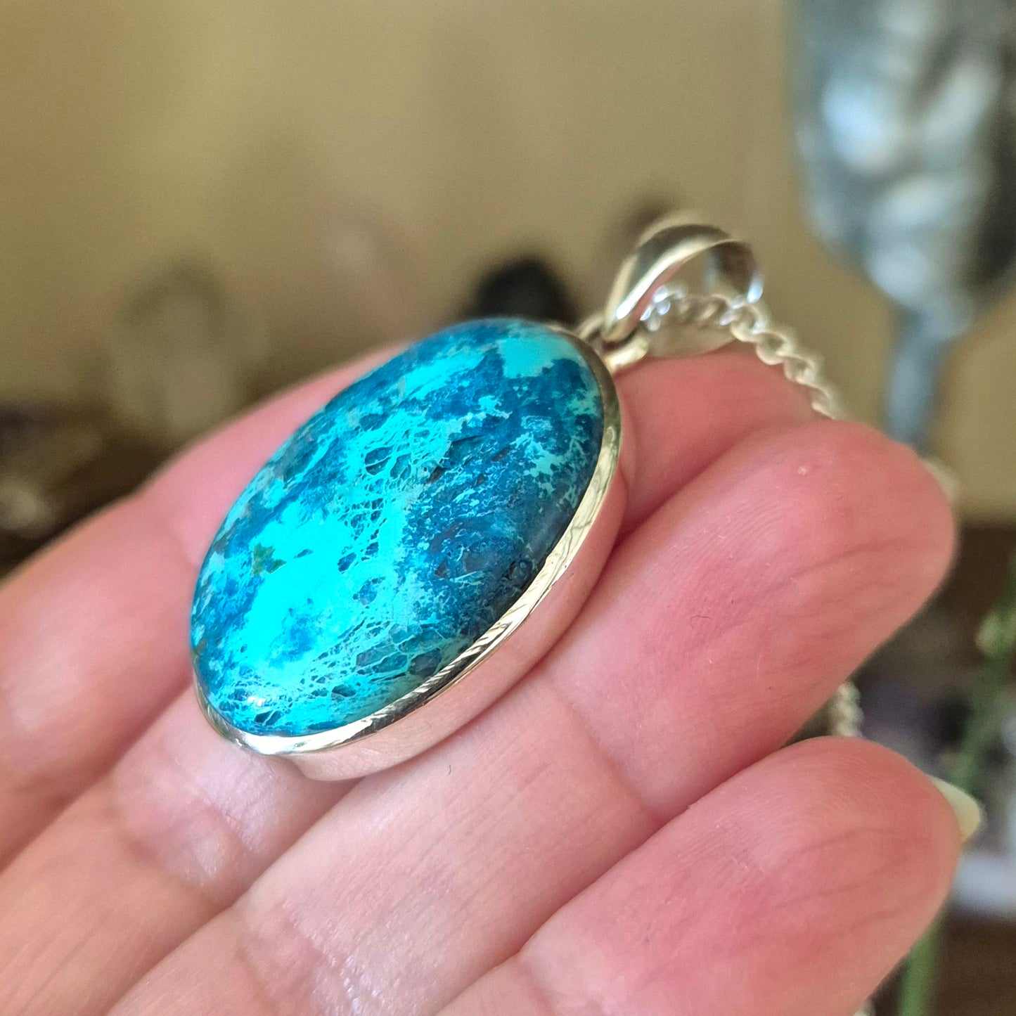 Shattuckite Pendant