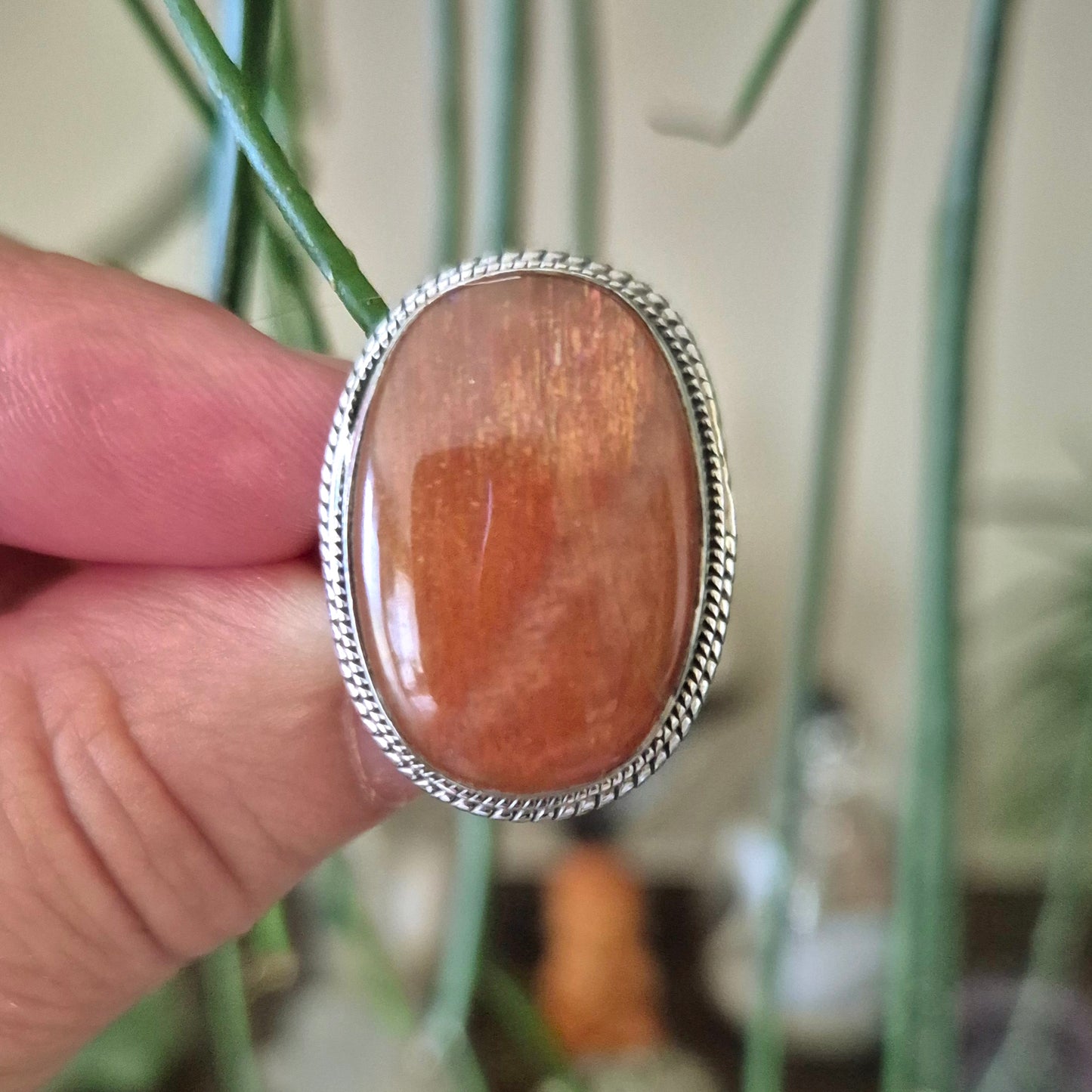 Sunstone Ring Size 8