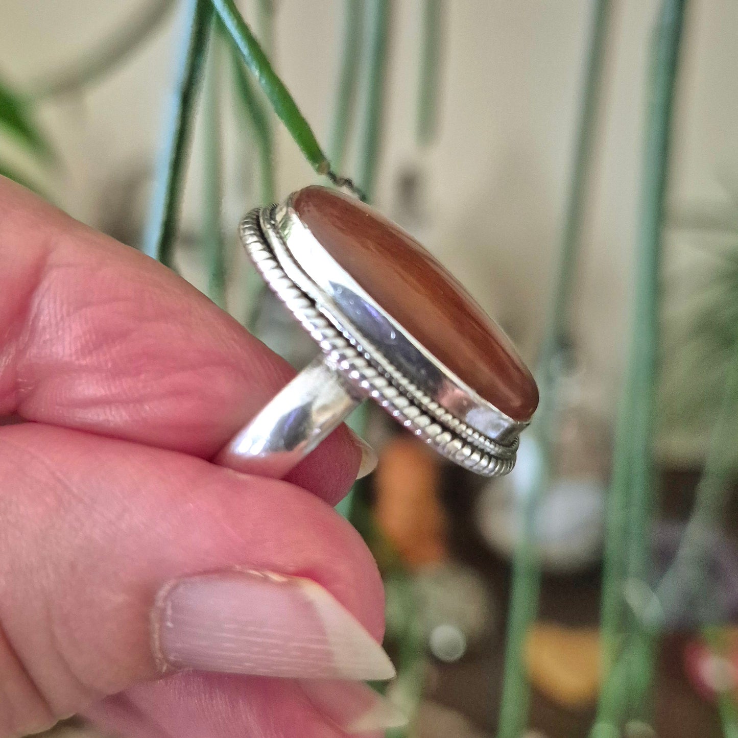 Sunstone Ring Size 8