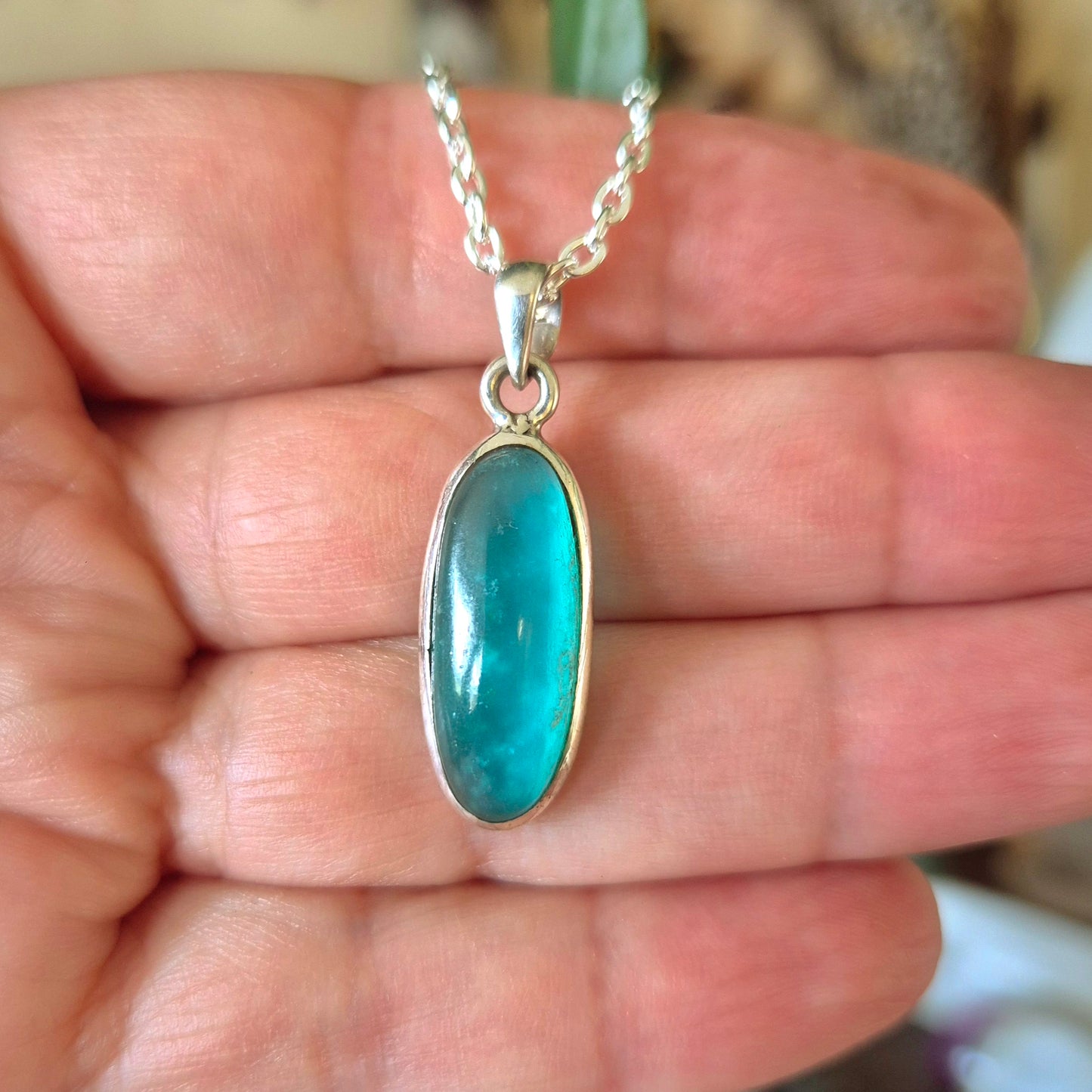 Blue Hemimorphite Pendant