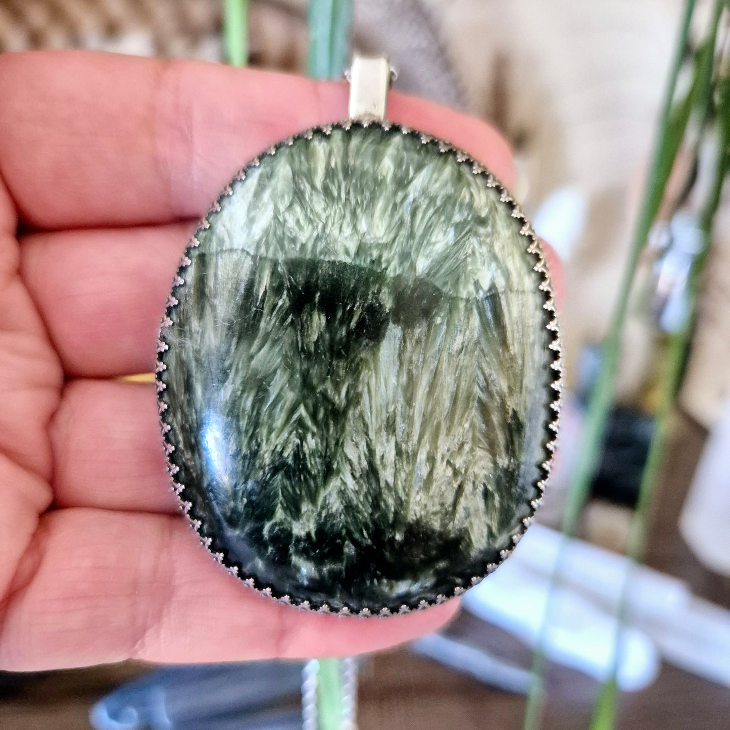 Seraphinite Pendant