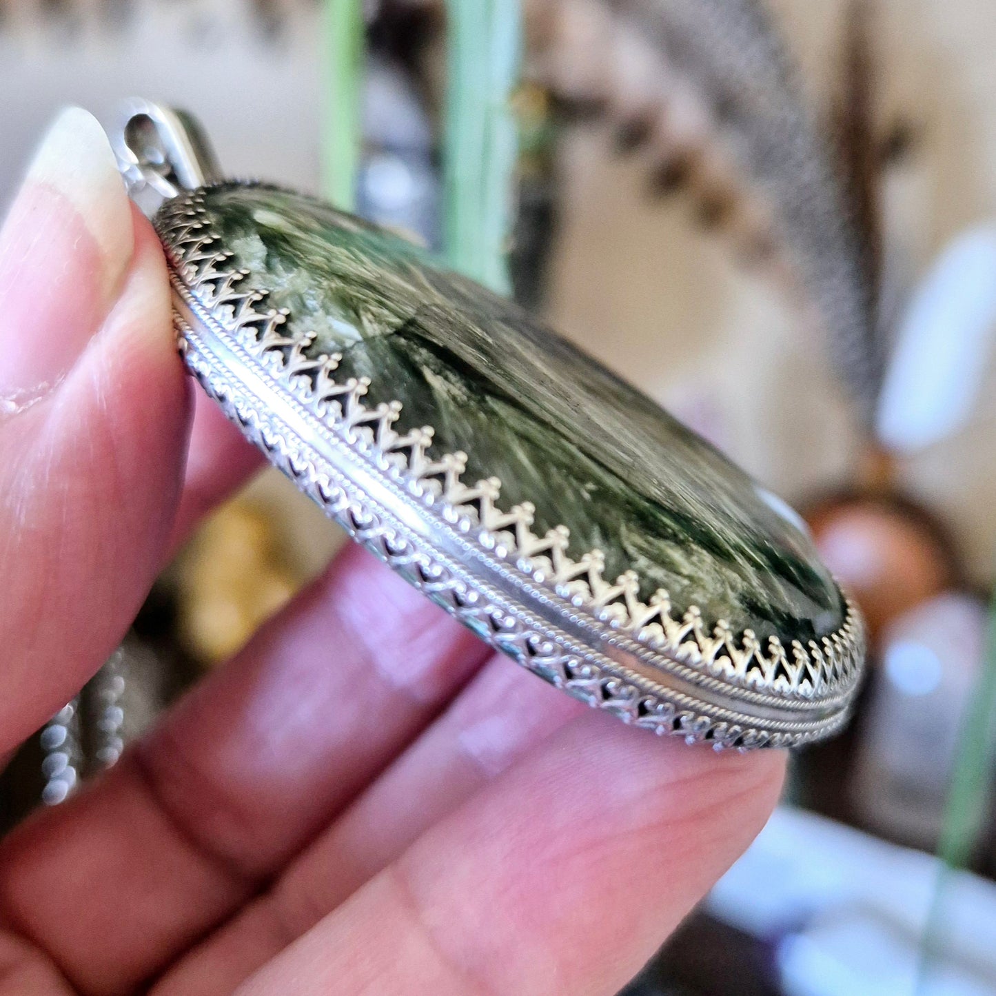 Seraphinite Pendant