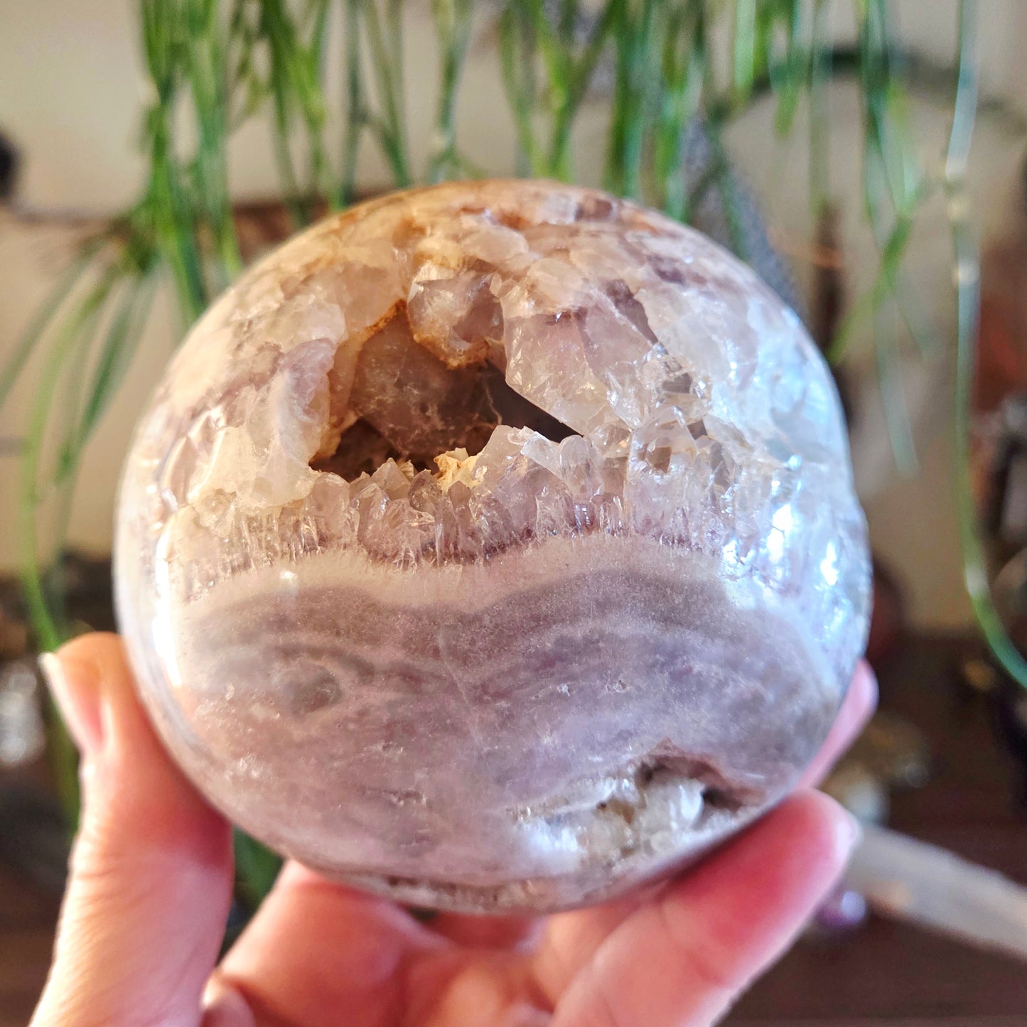 Pink Amethyst Sphere 1.25Kg