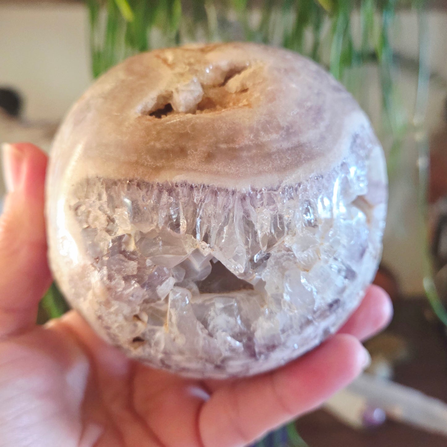 Pink Amethyst Sphere 1.25Kg