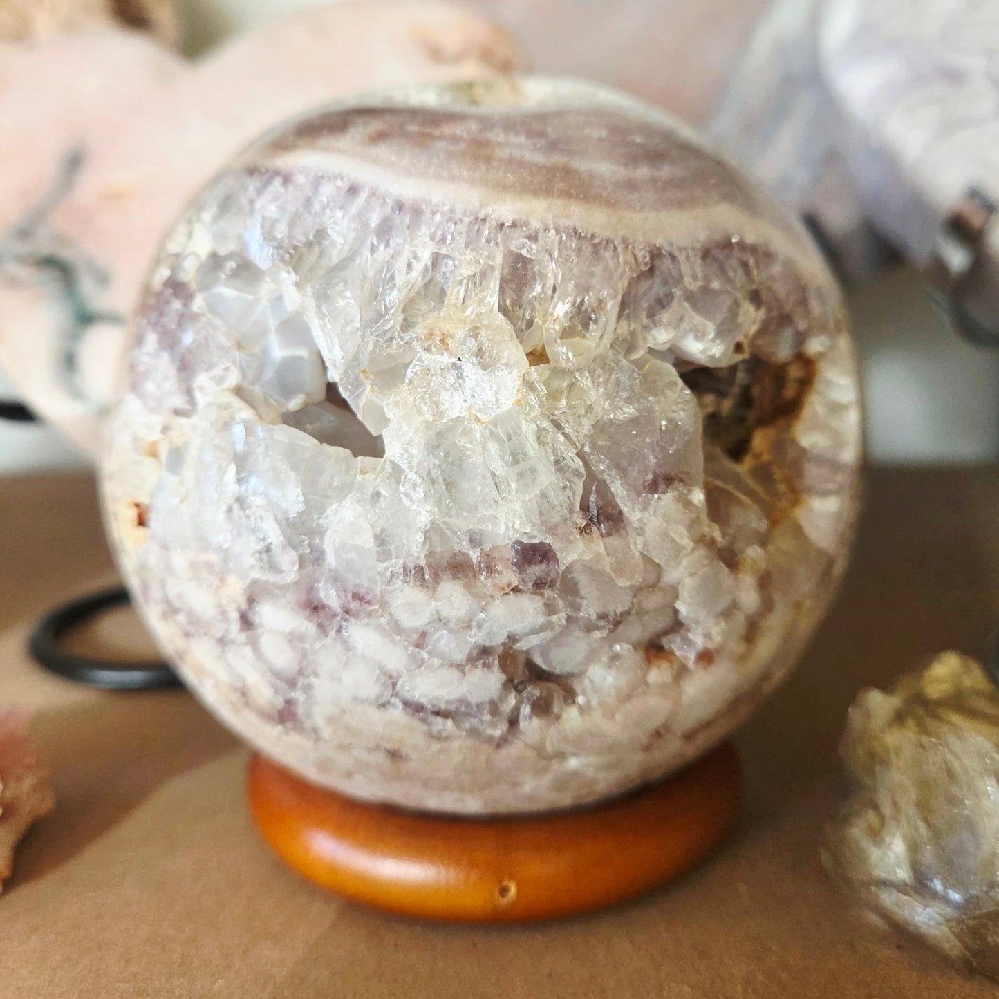Pink Amethyst Sphere 1.25Kg