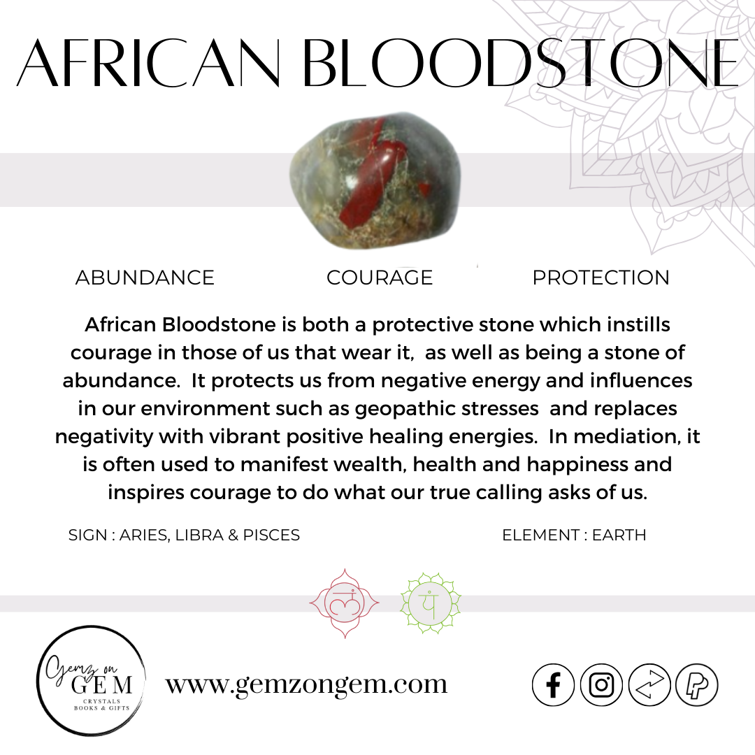 African Bloodstone Tumble