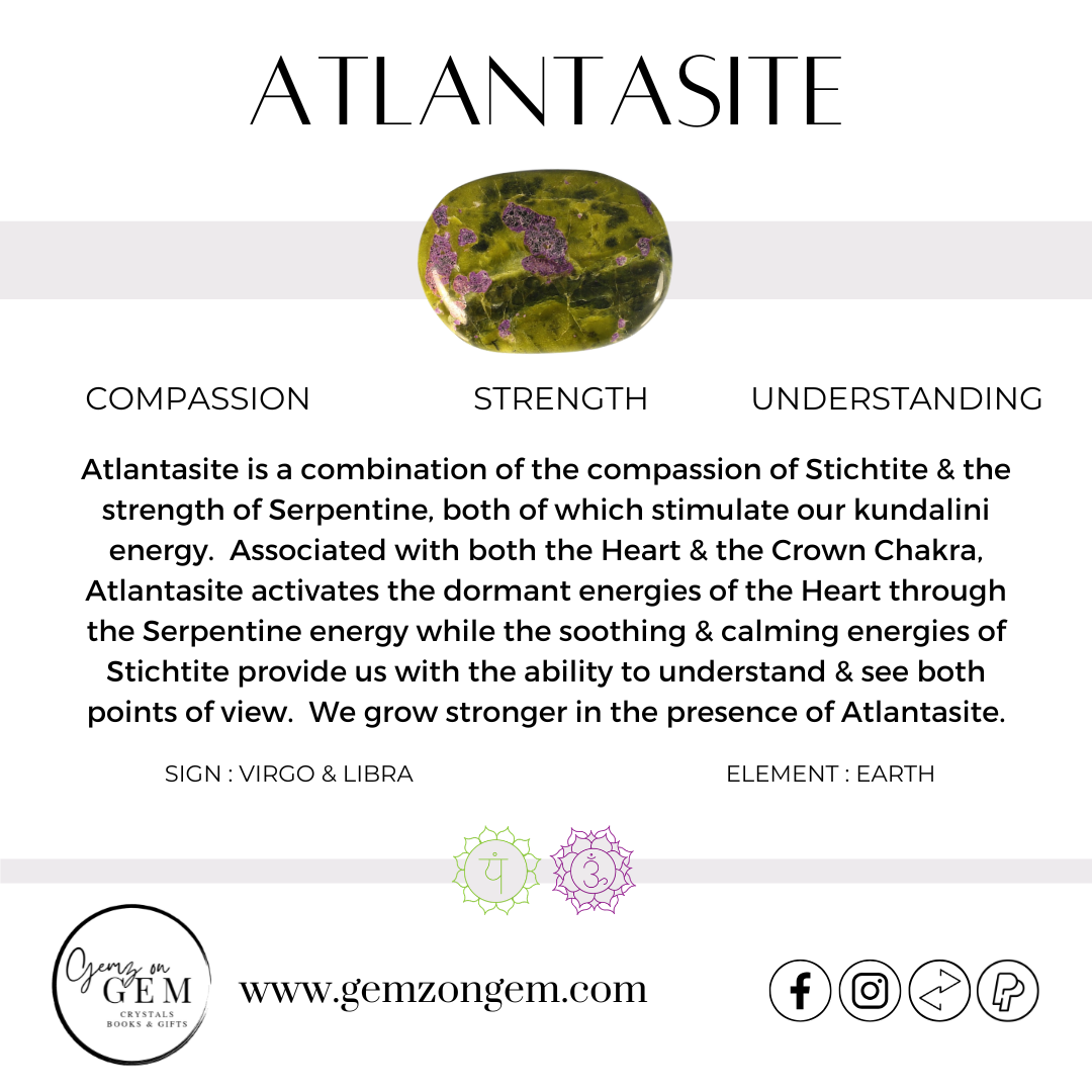 Atlantisite Palm Stone
