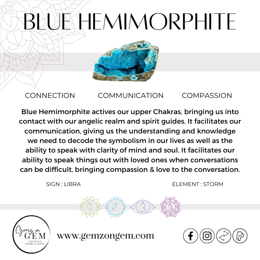 Blue Hemimorphite Pendant