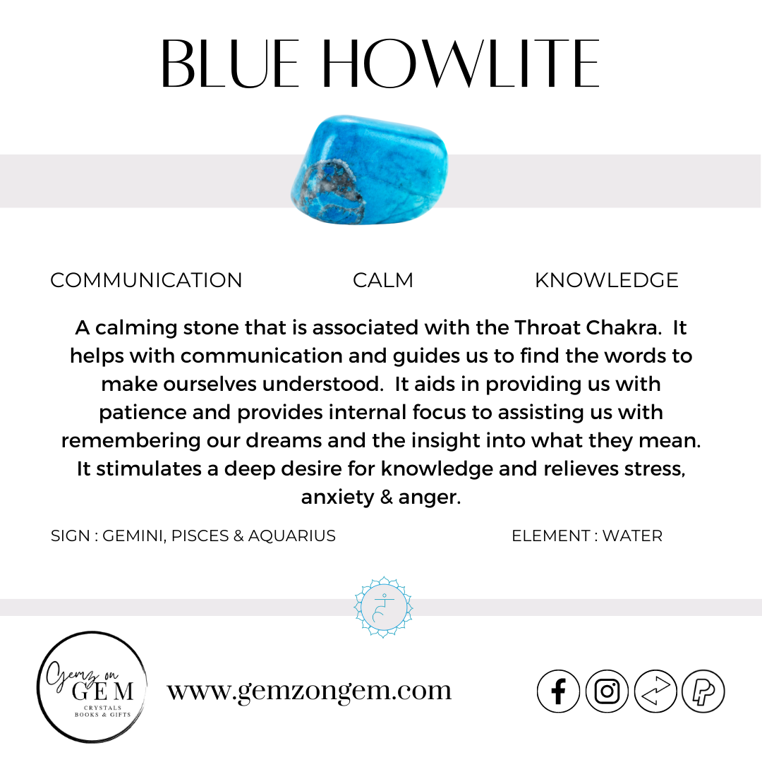 Blue Howlite Tumbles