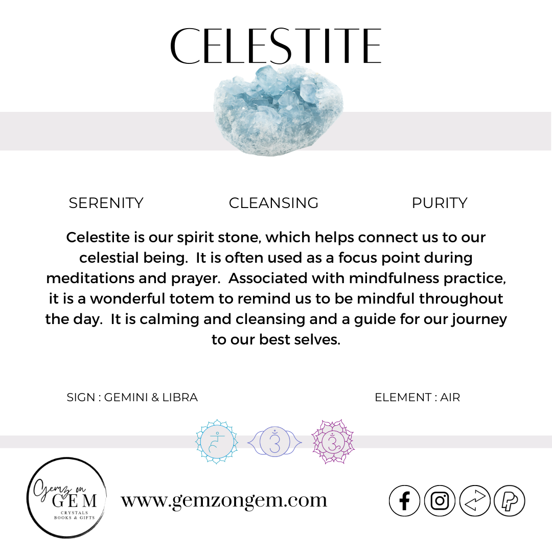 Blue Celestite Cluster