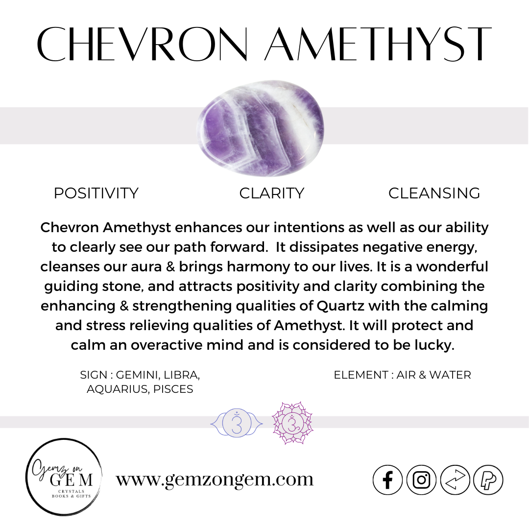 Chevron Amethyst Sphere