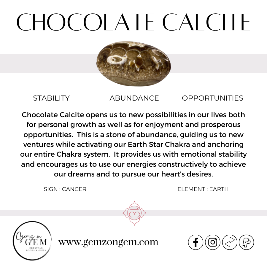 Chocolate Calcite Tumble