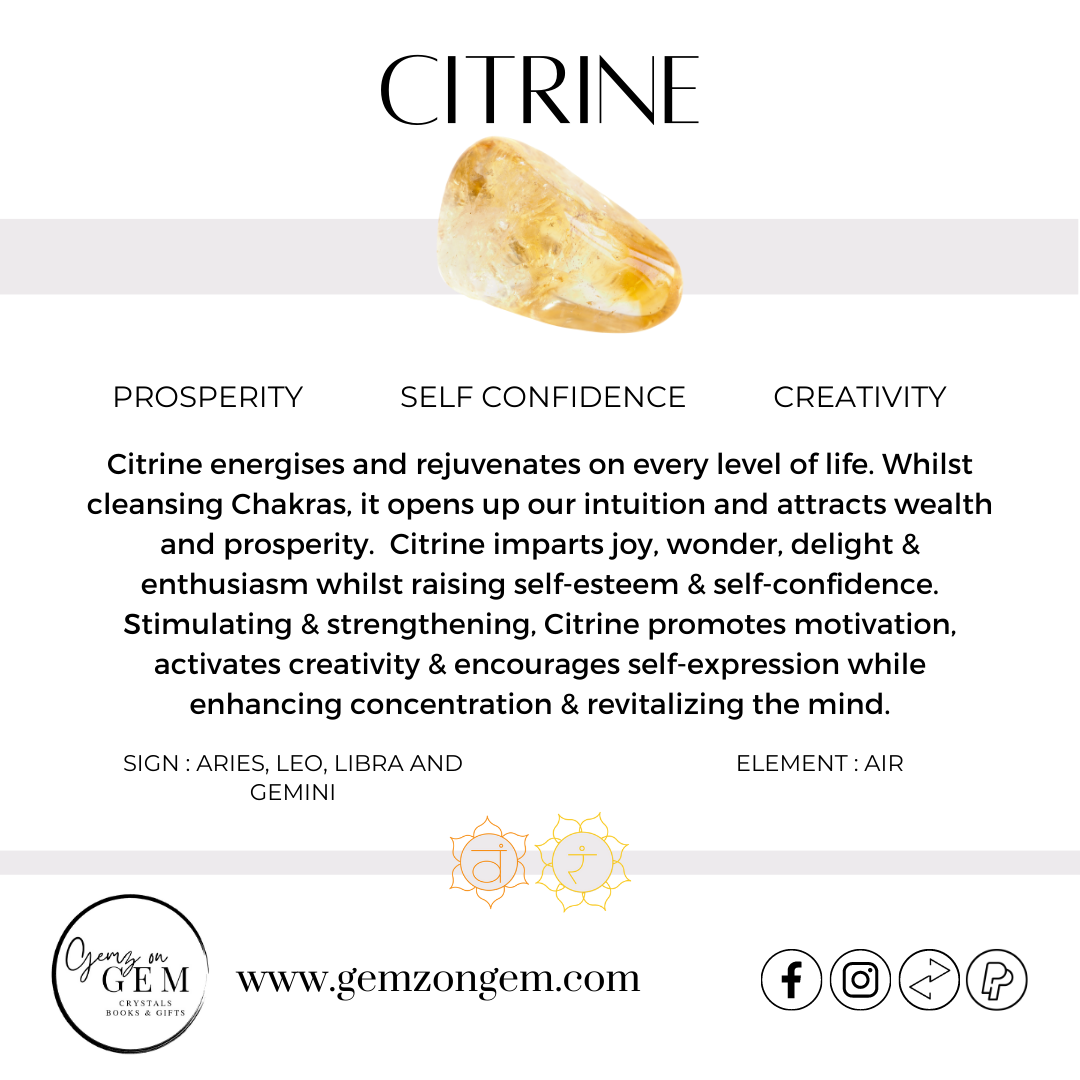 Citrine Tumble - Medium