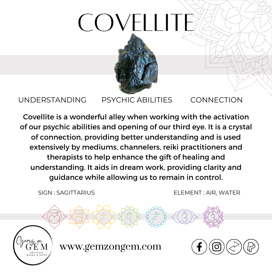Covellite Pendant