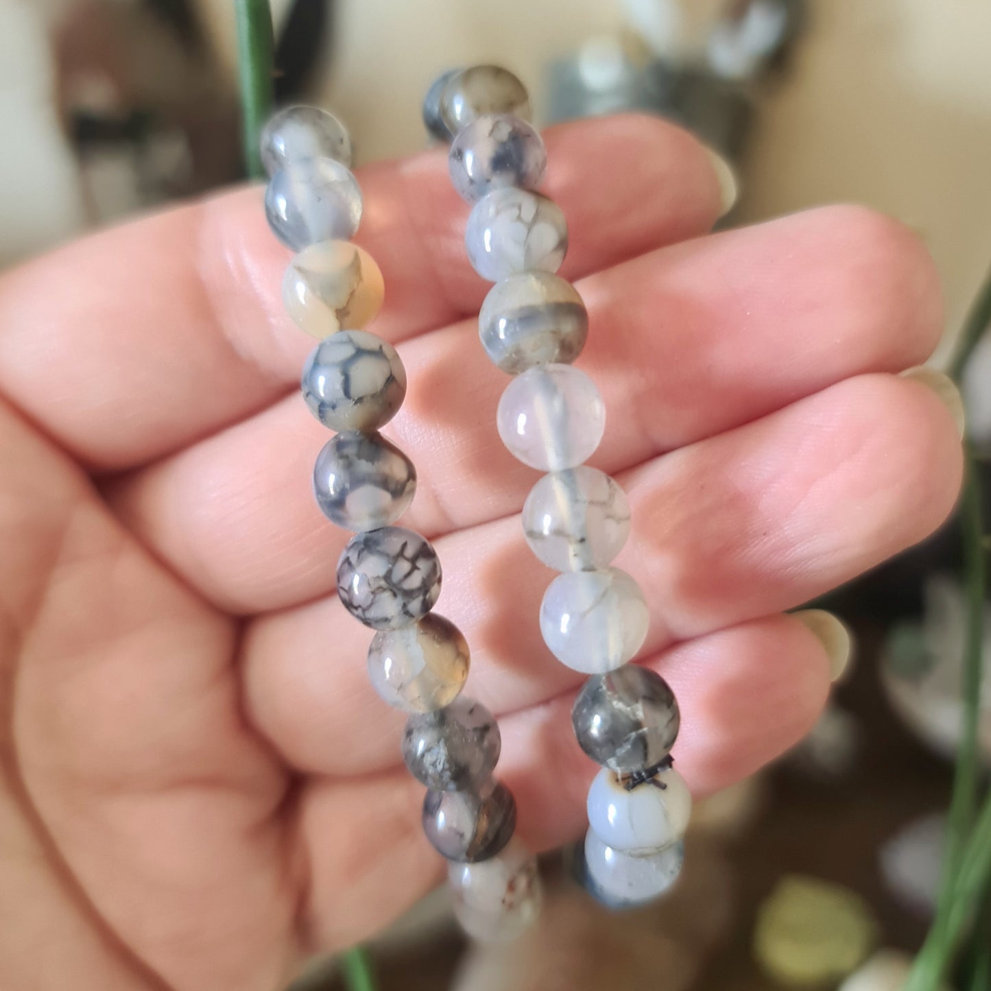Dragon Vein Agate Bracelet