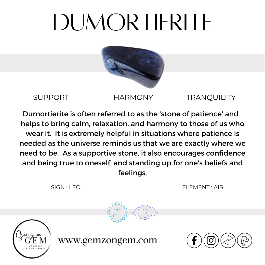 Dumortierite Donut Pendant