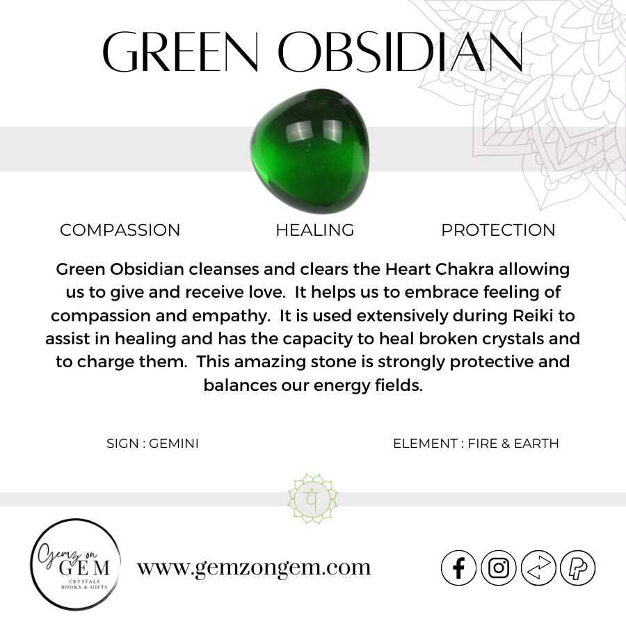 Green Obsidian Tumbles