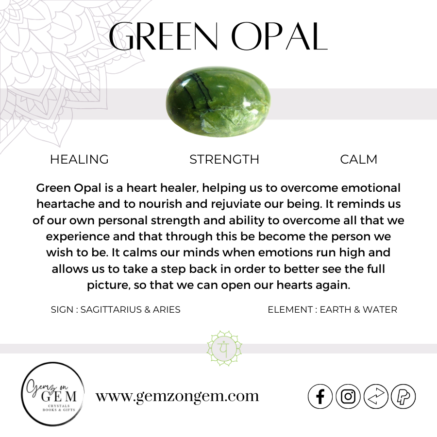 Green Opal Tumble - Large
