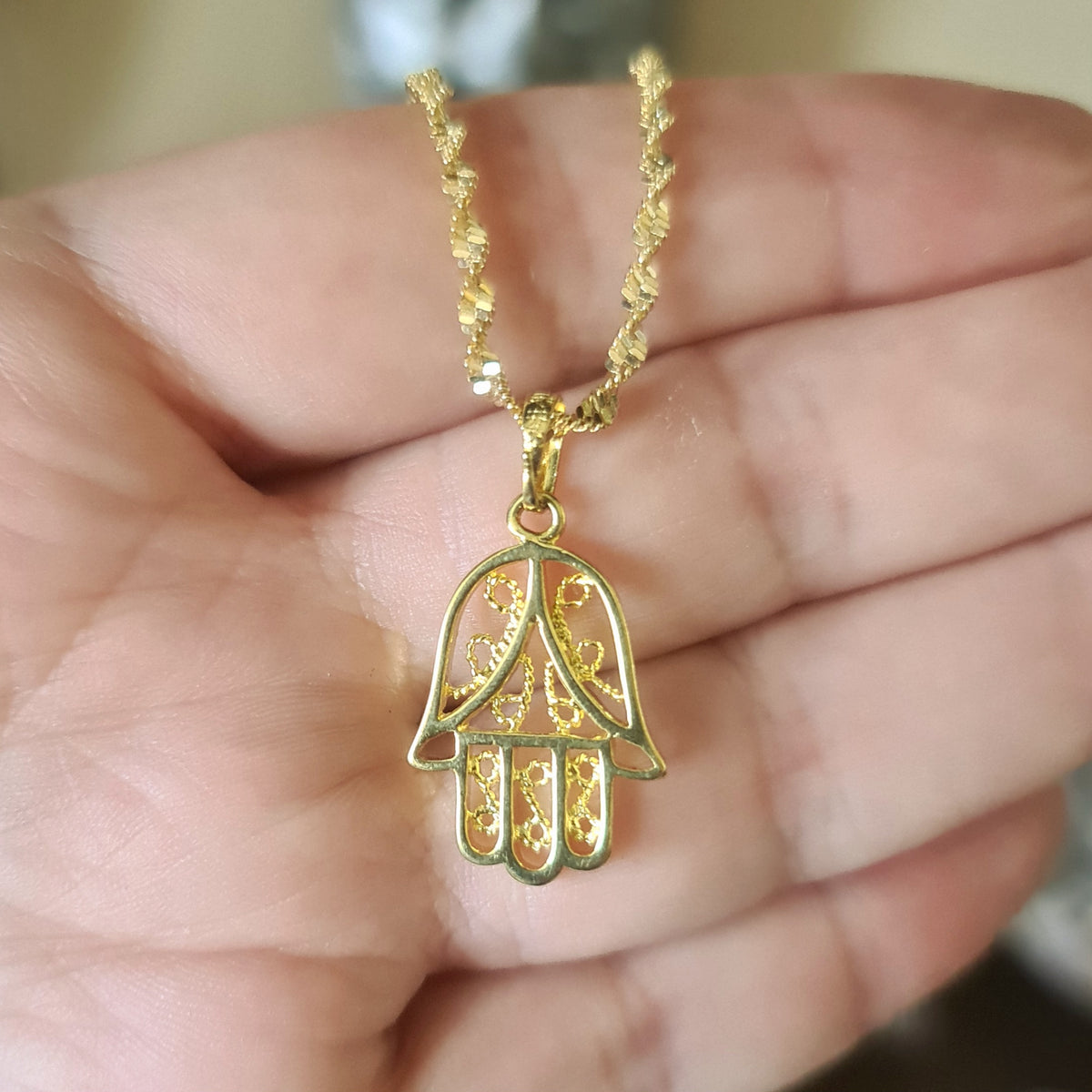 Hamsa Hand Necklace