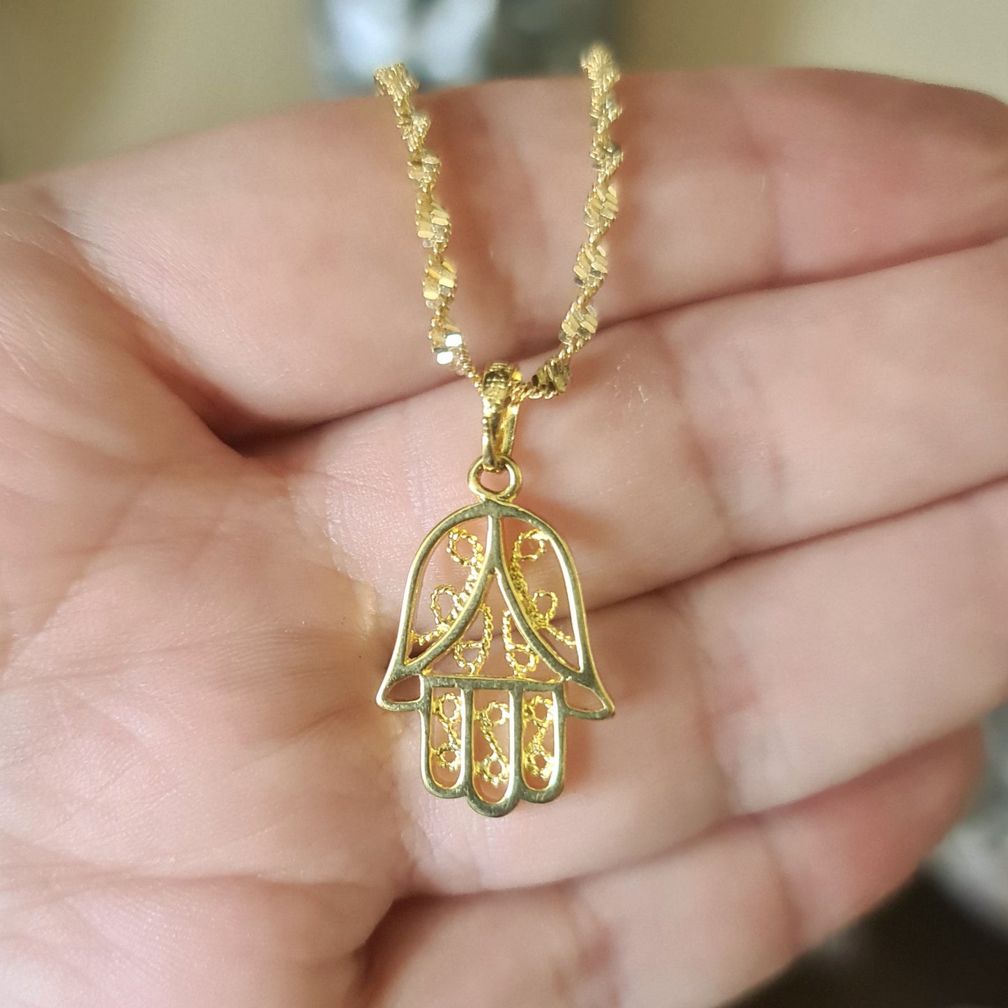 Hamsa Hand Necklace