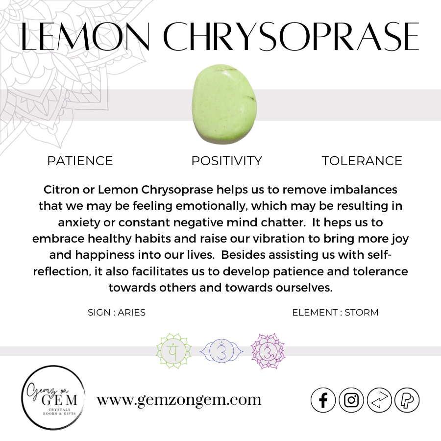 Lemon Chrysoprase Tumble