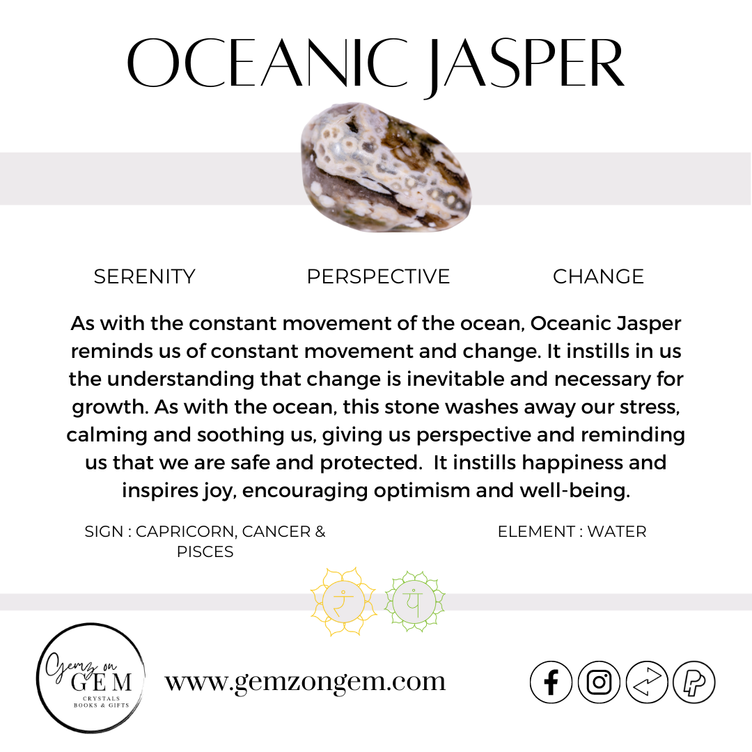 Ocean Jasper Hearts - Large