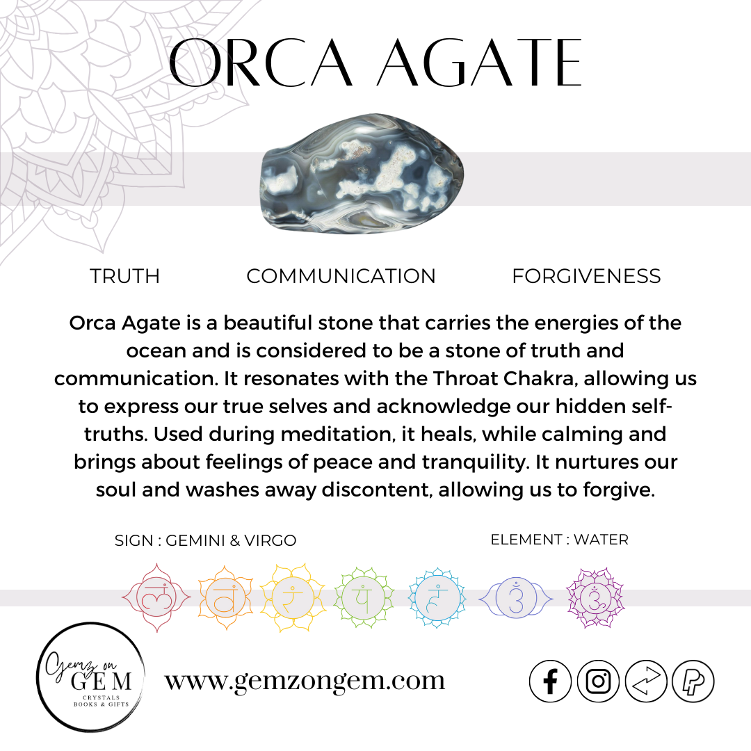 Orca Agate Flame