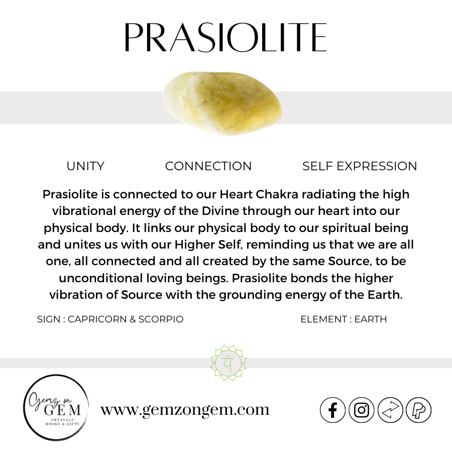 Prasiolite Ring Size 8