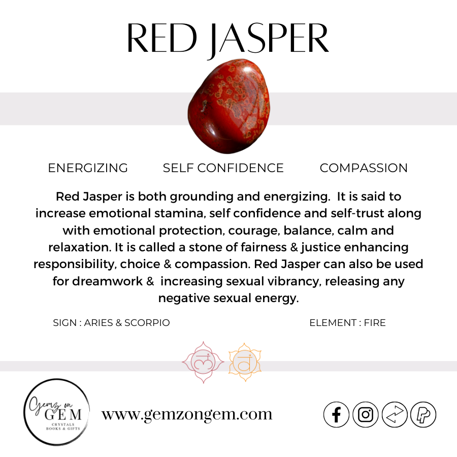 Red Jasper Heart