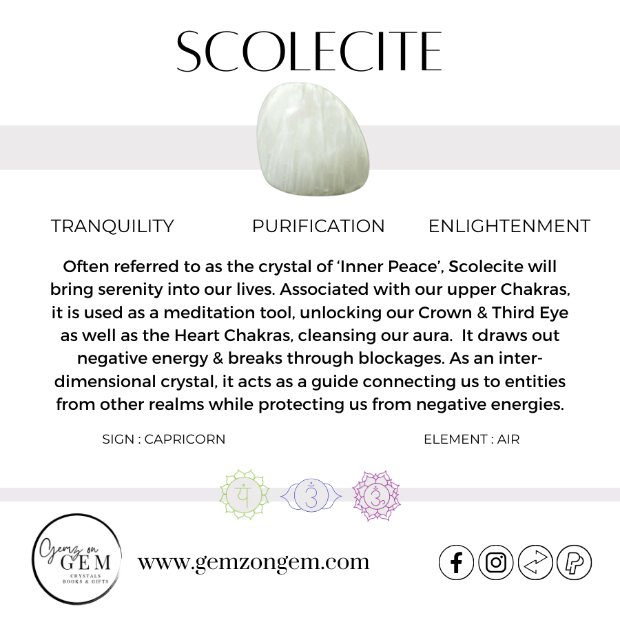 Scolecite Pendant