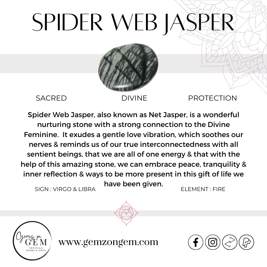 Spider Web Jasper Tumble