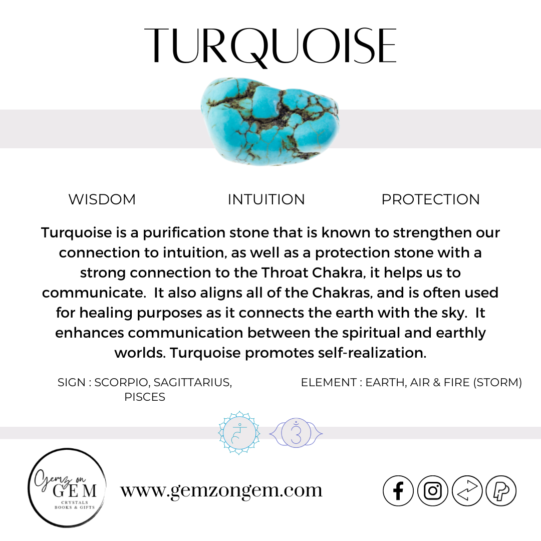 Turquoise Tumble - Medium