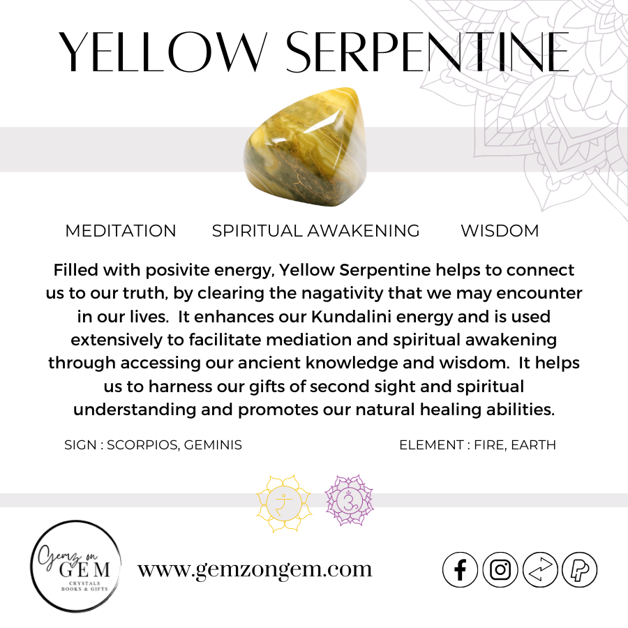 Yellow Serpentine Tumble