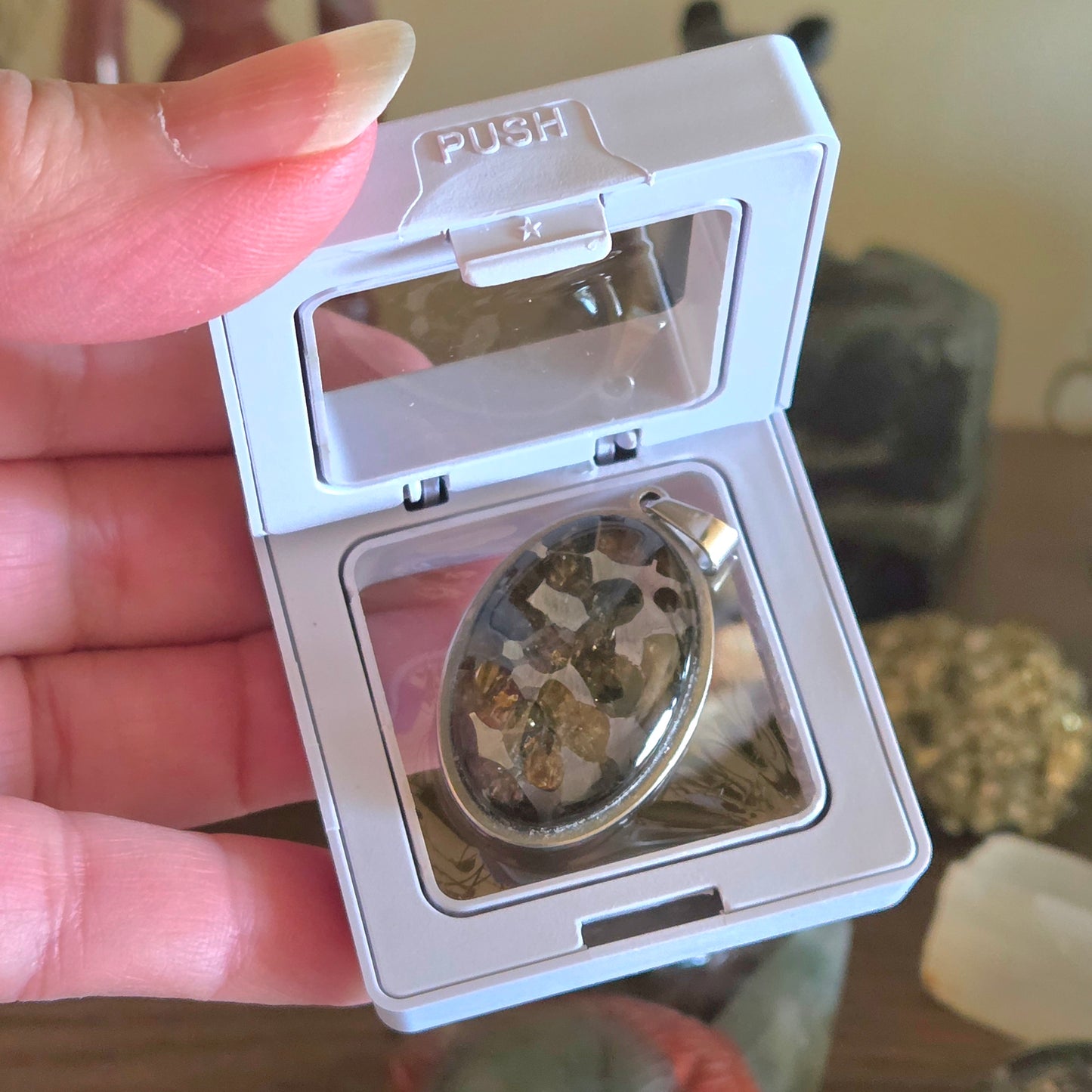 Pallasite Meteorite Pendant