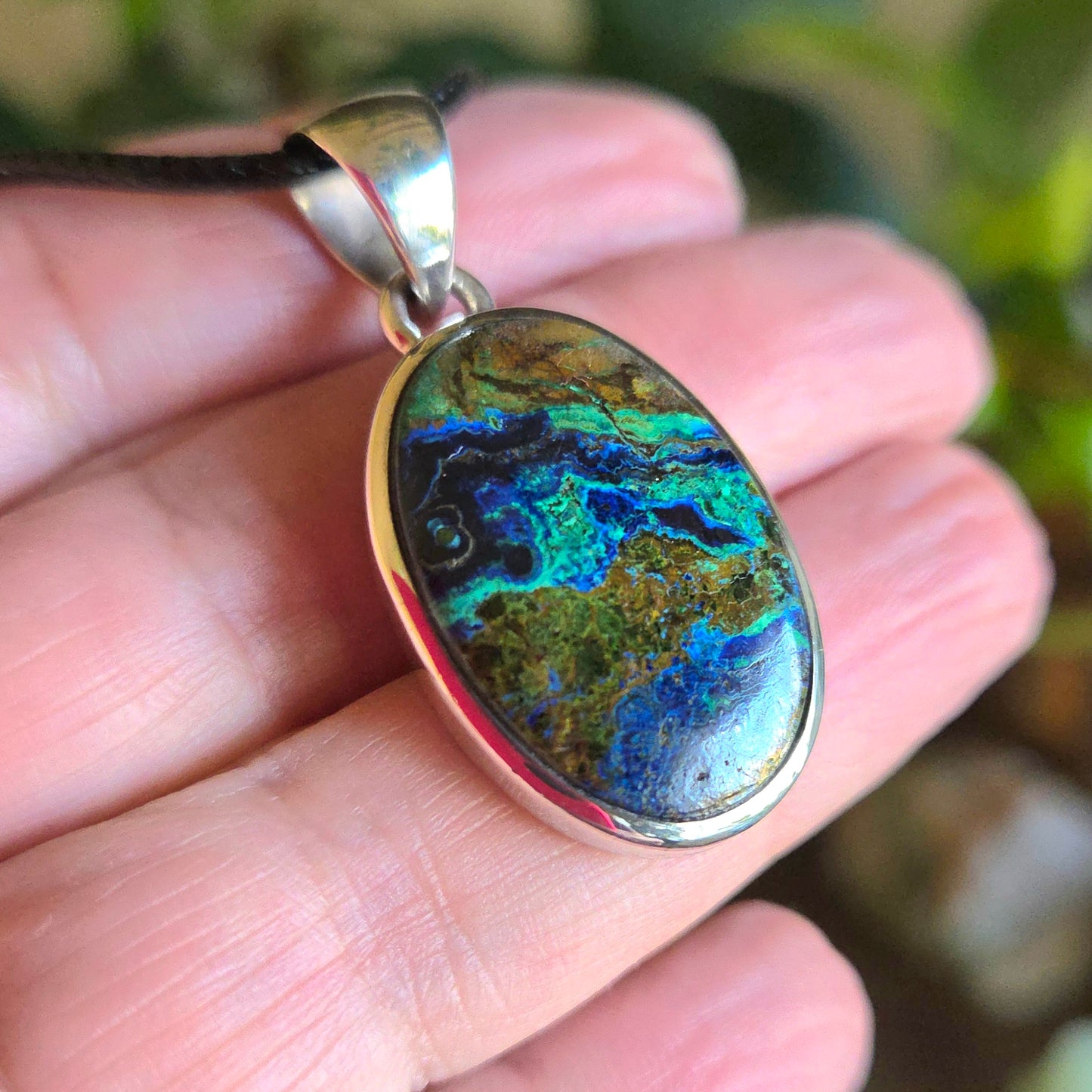Azurite Malachite Pendant