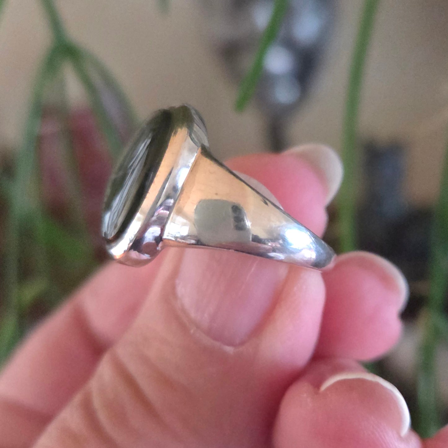 Moldavite Ring Size 8