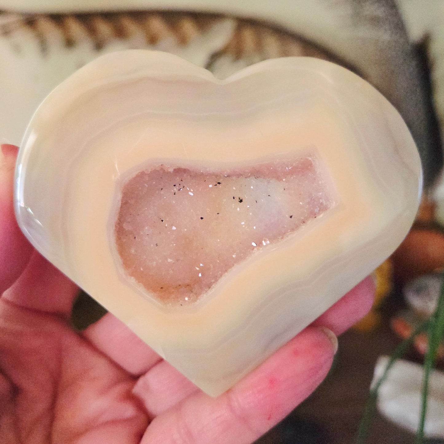Druzy Agate Hearts