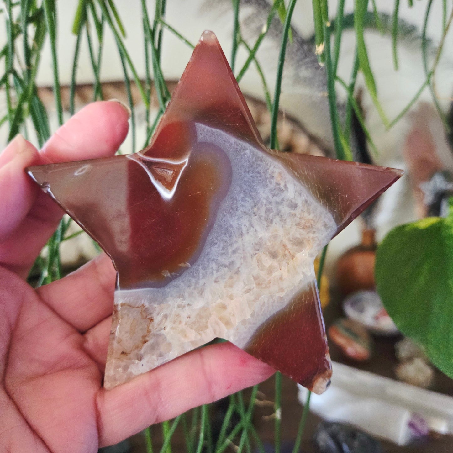 Red Agate Star Slab