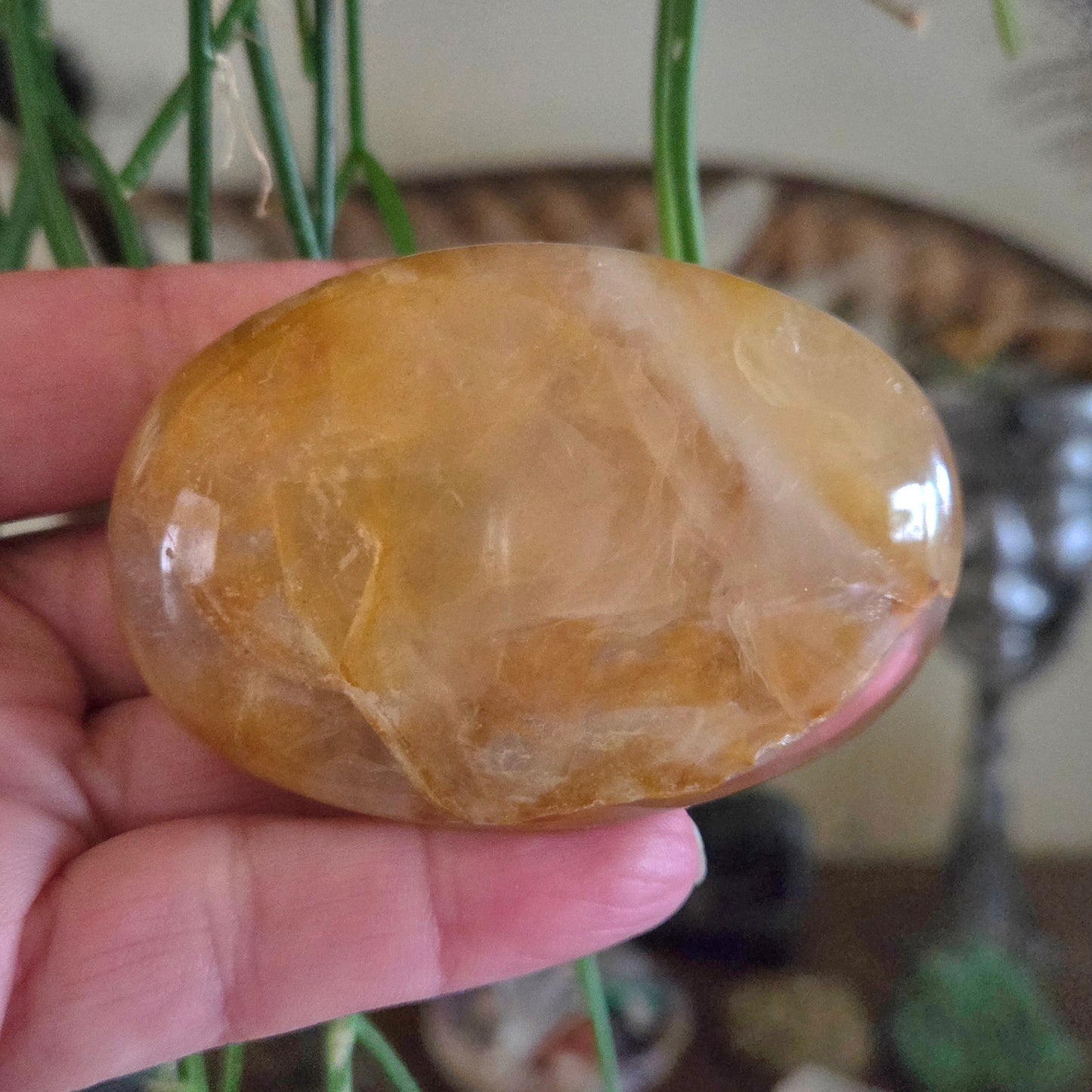 Golden Healer Palm Stone
