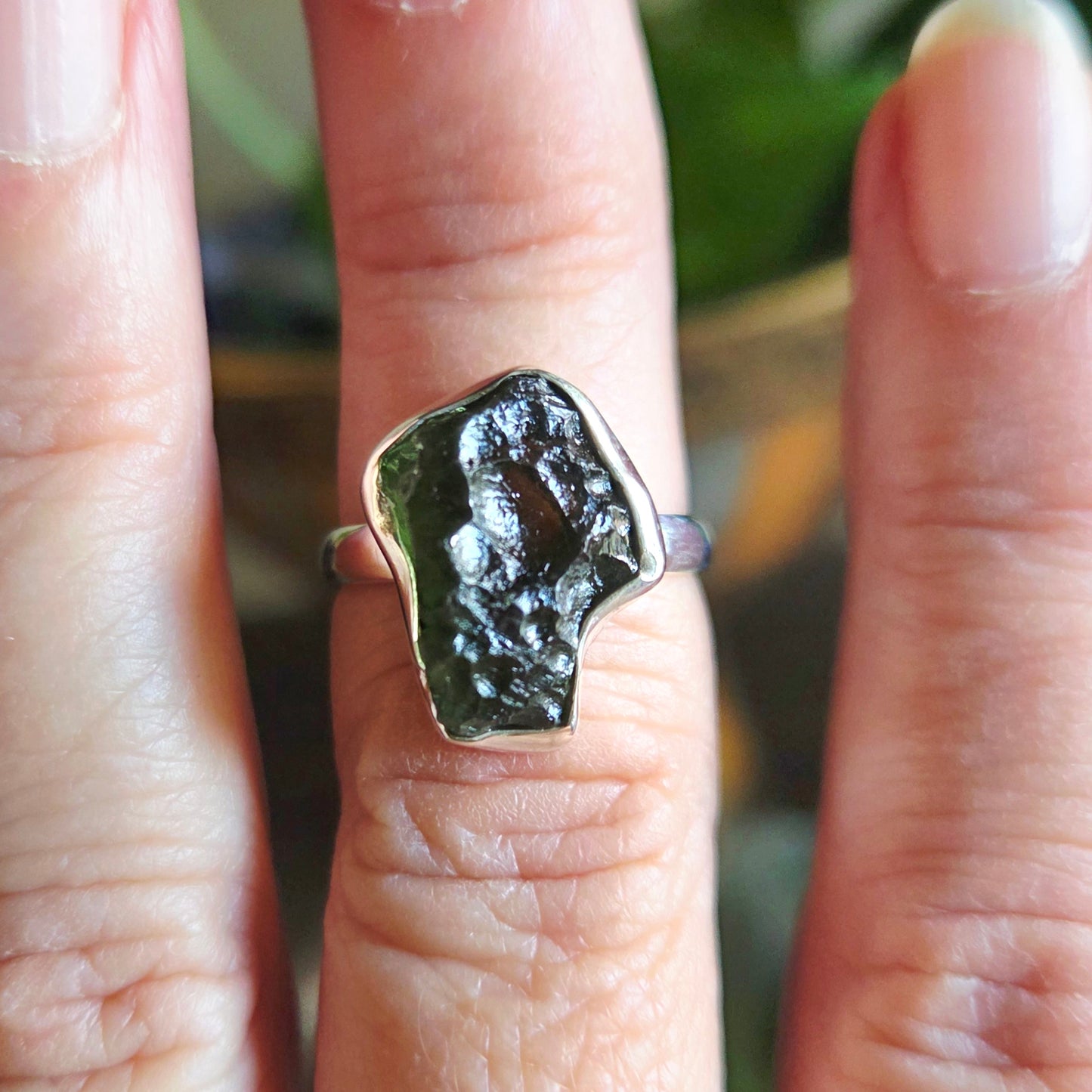Moldavite Ring Size 7