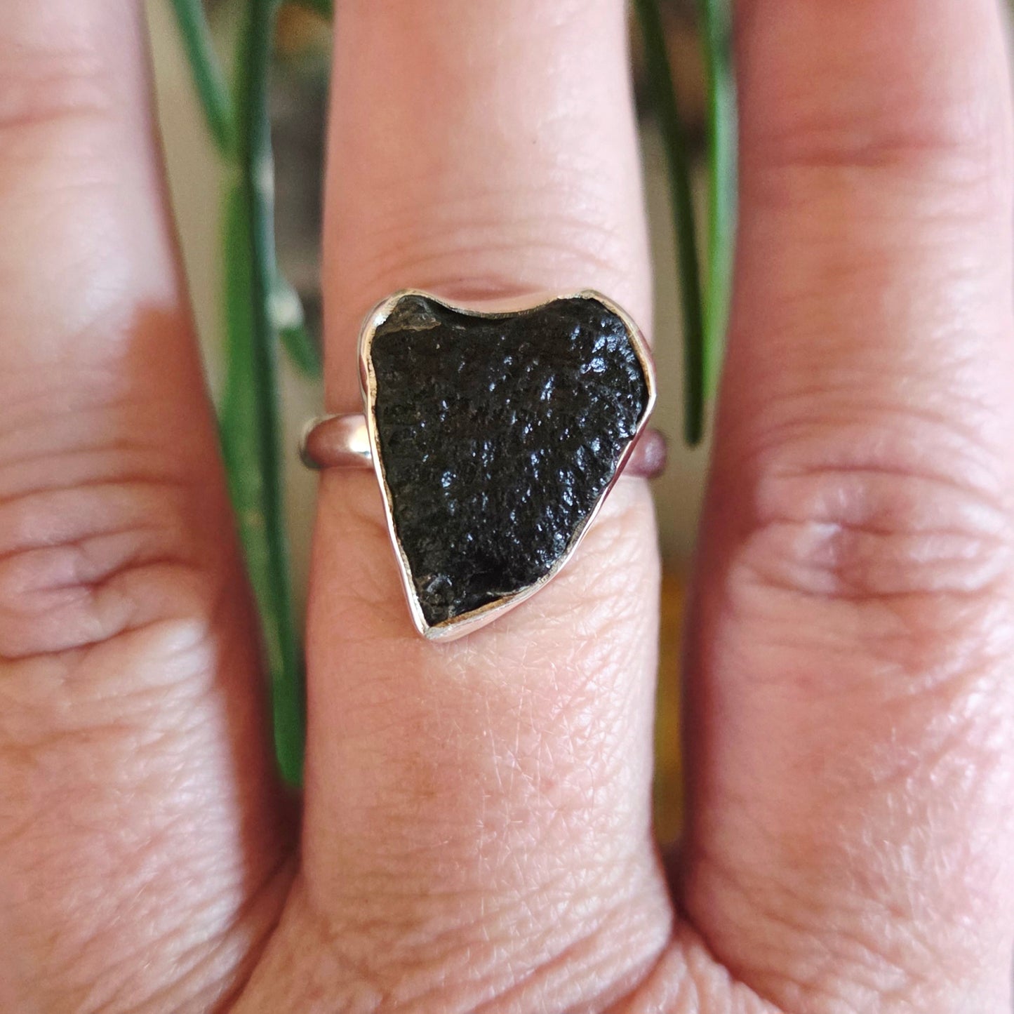 Moldavite Ring Size 9
