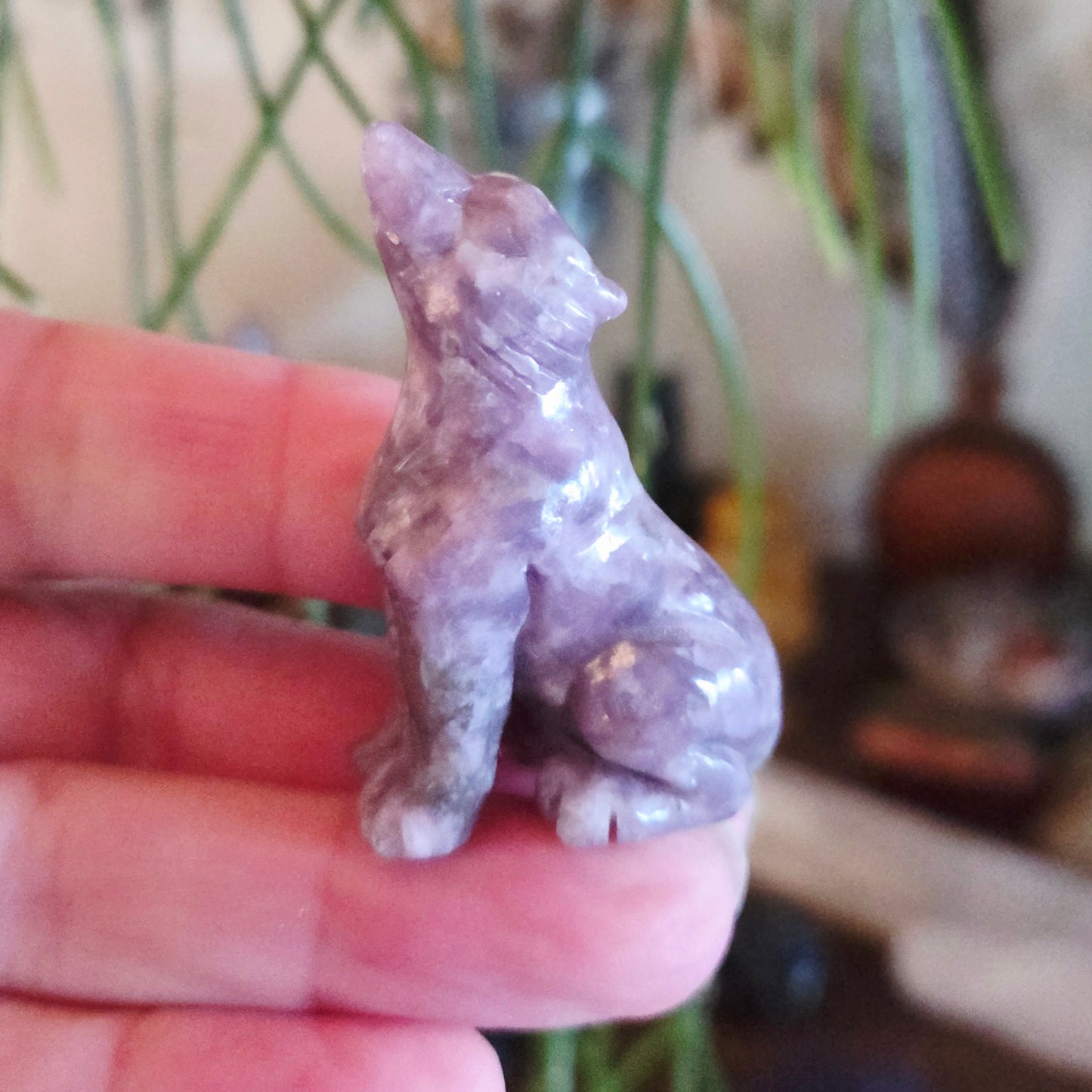 Lepidolite Wolf