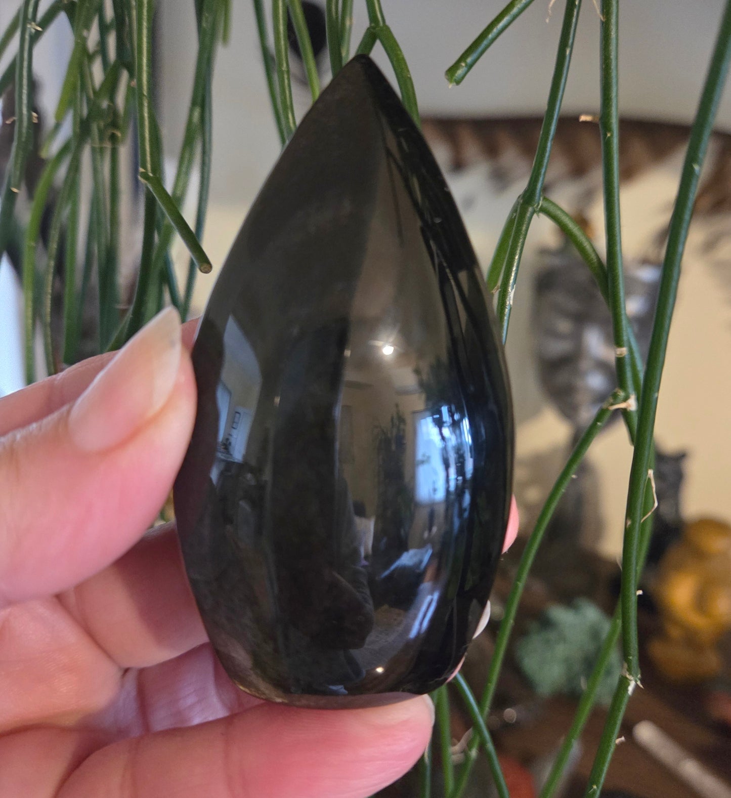 Gold Sheen Obsidian Flame
